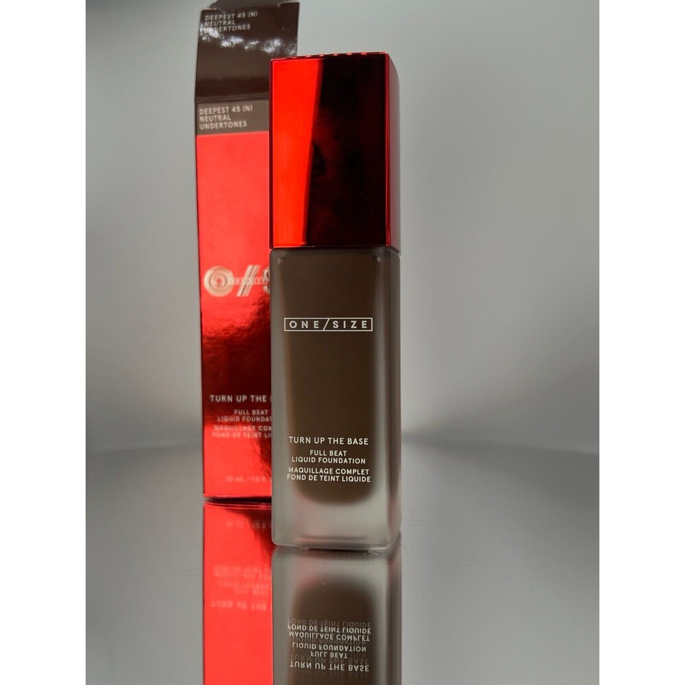 ONE/SIZE Turn Up The Base Full Beat Liquid Foundation - Deepest 45 New in Box